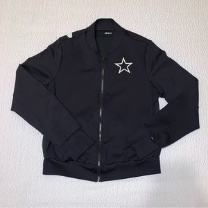 Ultracor Midnight Black Hoodie with White Star Accent